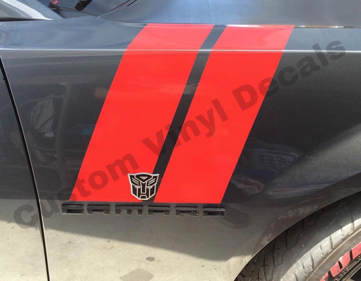 Fender Hash Marks vinyl RACING STRIPES Sport Decals Universal FIT Set Of 4