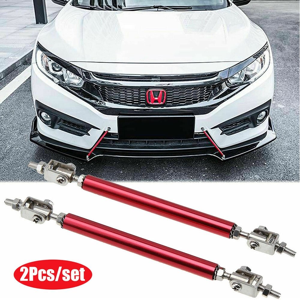 2/4x Universal Adjustable Front Bumper Lips Splitter Strut Rod Tie Support Bar A