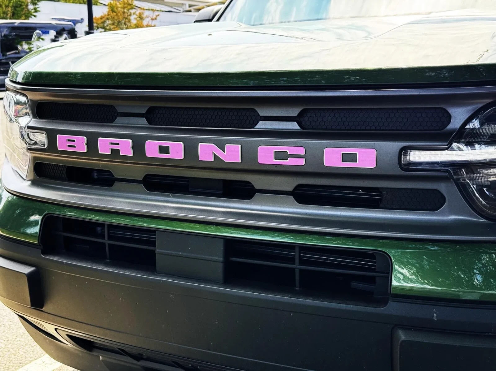 Bronco Grille Lettering Vinyl Wrap Inlay