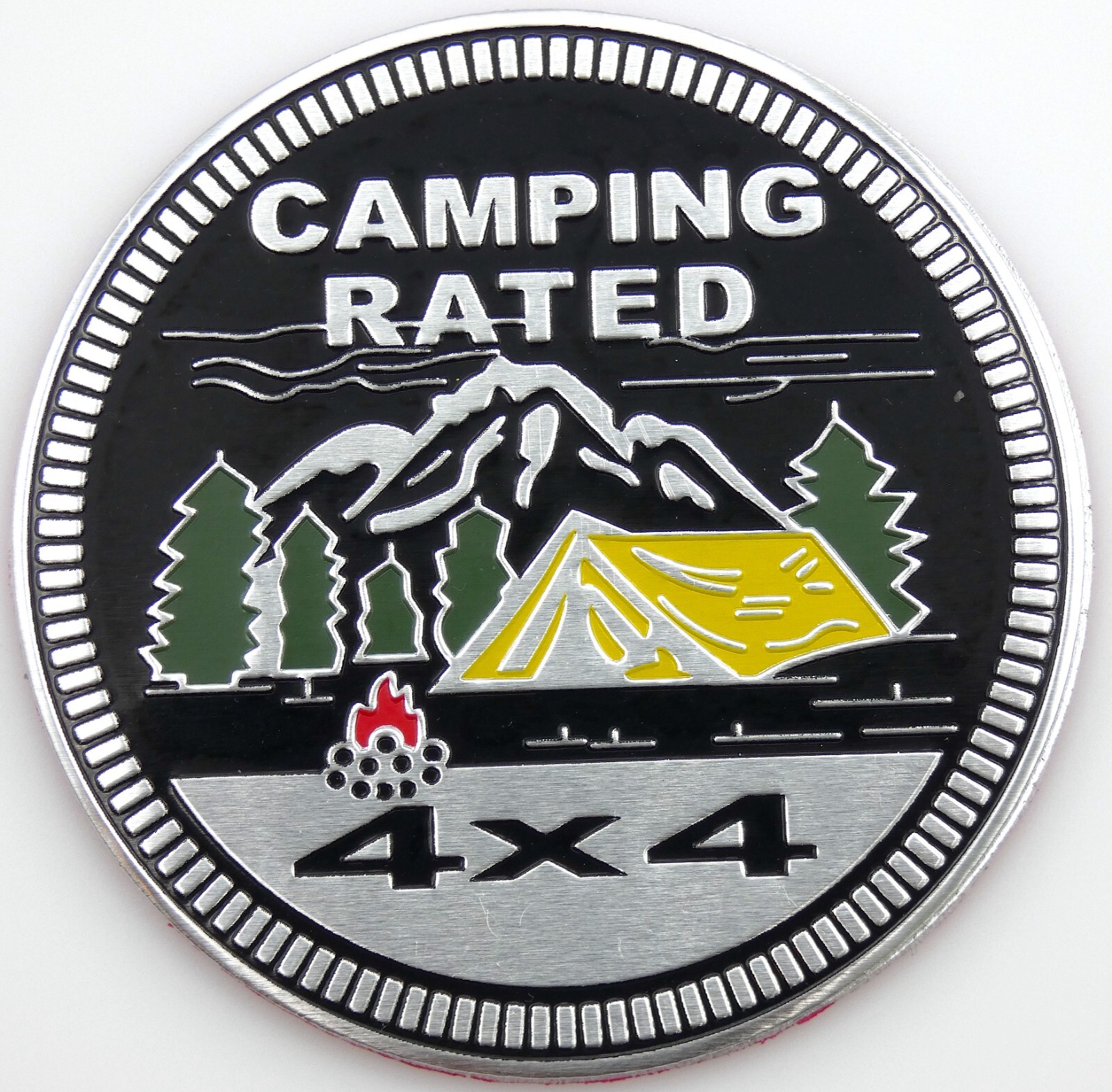1pc Camping Rated Sticker Decal Emblem 4×4 Badge Auto Truck Fender 6cm 2.36″
