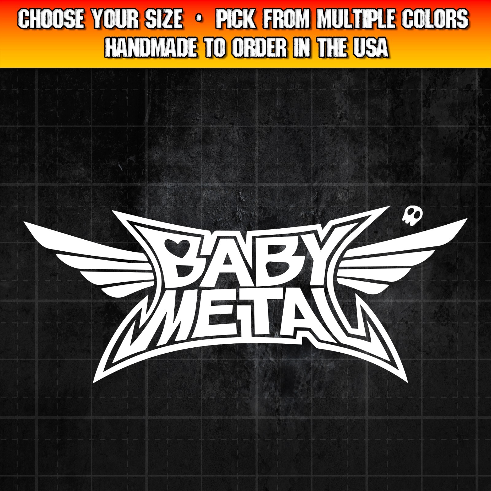 Baby Metal Decal for Cars, Trucks, Laptops, Heavy Metal J-Pop Decal Sticker