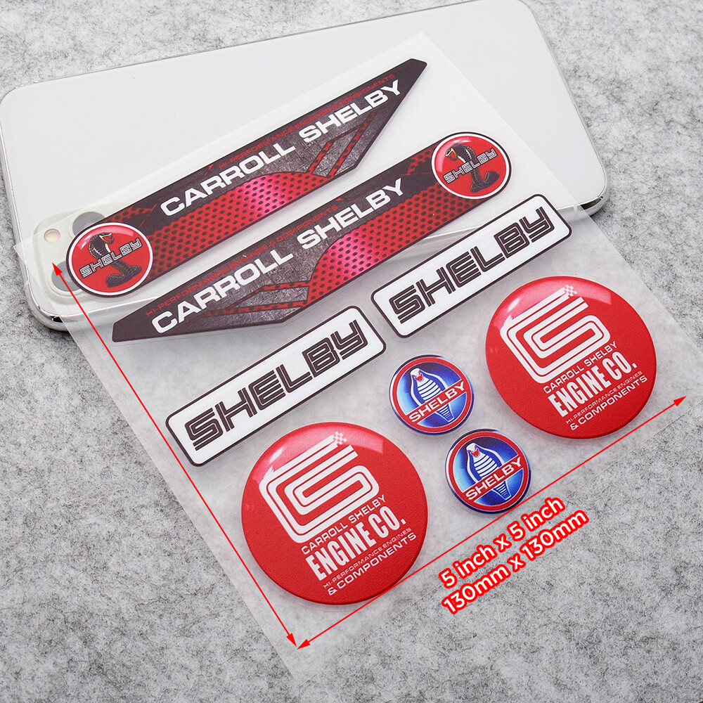 Ford Mustang Shelby Racing Sport Car Logo Sticker Vinyl 3D Decal Stripes Decor