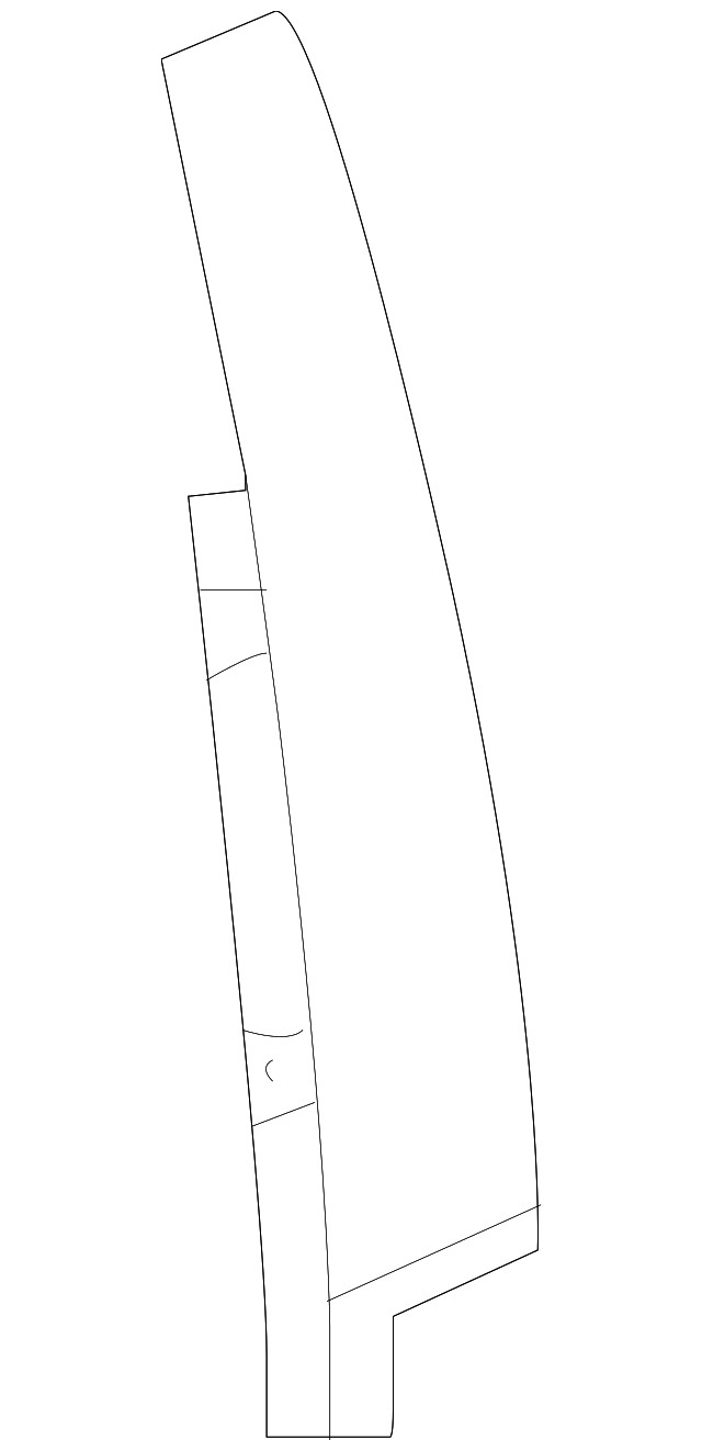 Genuine GM Front Side Door Window Frame Rear Applique 84152494
