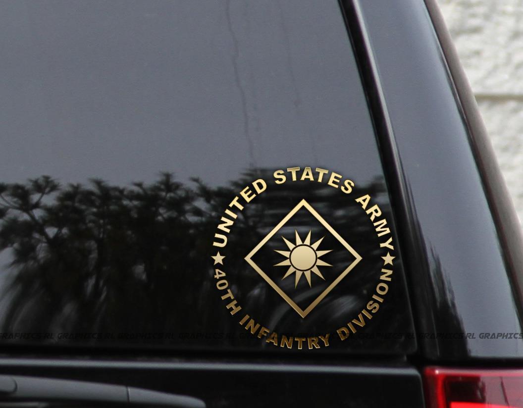 US Army 40th Infantry Division Veteran Decal Sticker