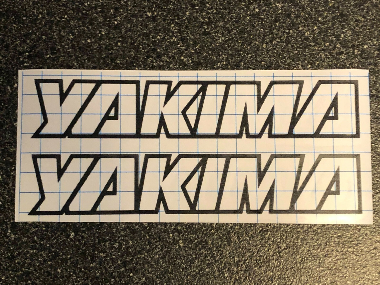 2x Yakima Outline Logo Vinyl Sticker Decal 4″ 6″ 8″ 12″ 16″ 20″ 23″