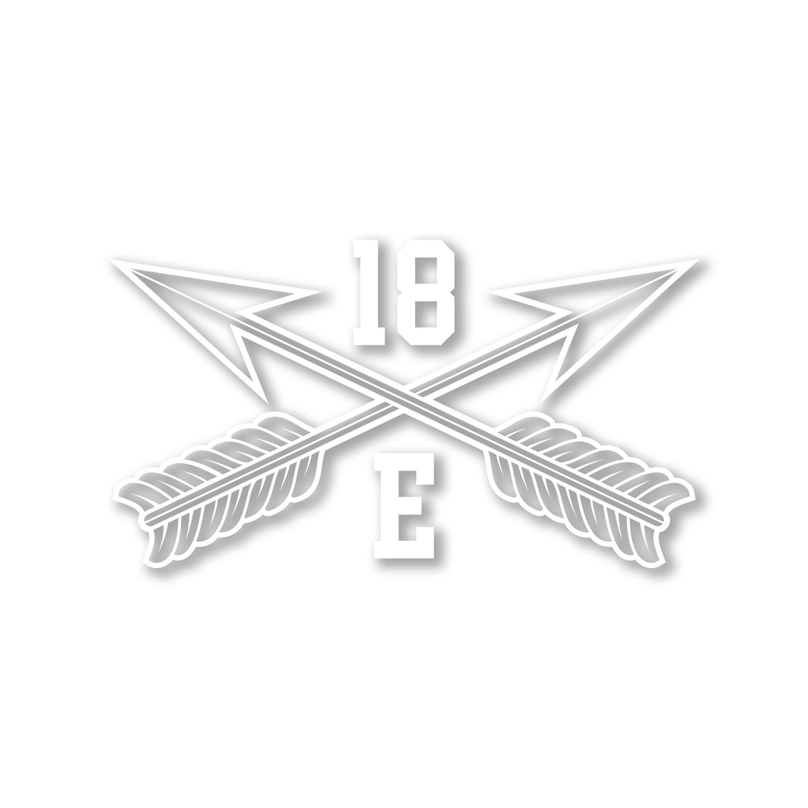 Army MOS 18E Special Forces Communications SGT SF Crossed Arrows Decal 3″ x 5.5″