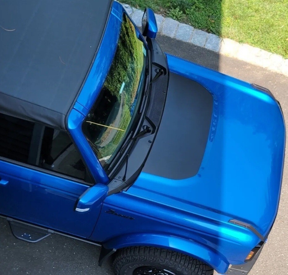 2021 2022 2023 2024 FOR FORD BRONCO Hood Vinyl Graphic Decal MATTE BLACK