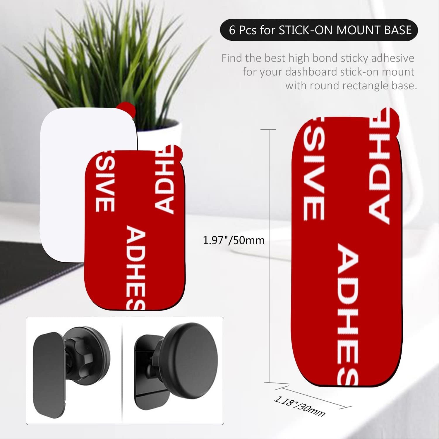 9 PCS Very High Bond Double-Sided Car Adhesive for Secure Dashboard Mounts