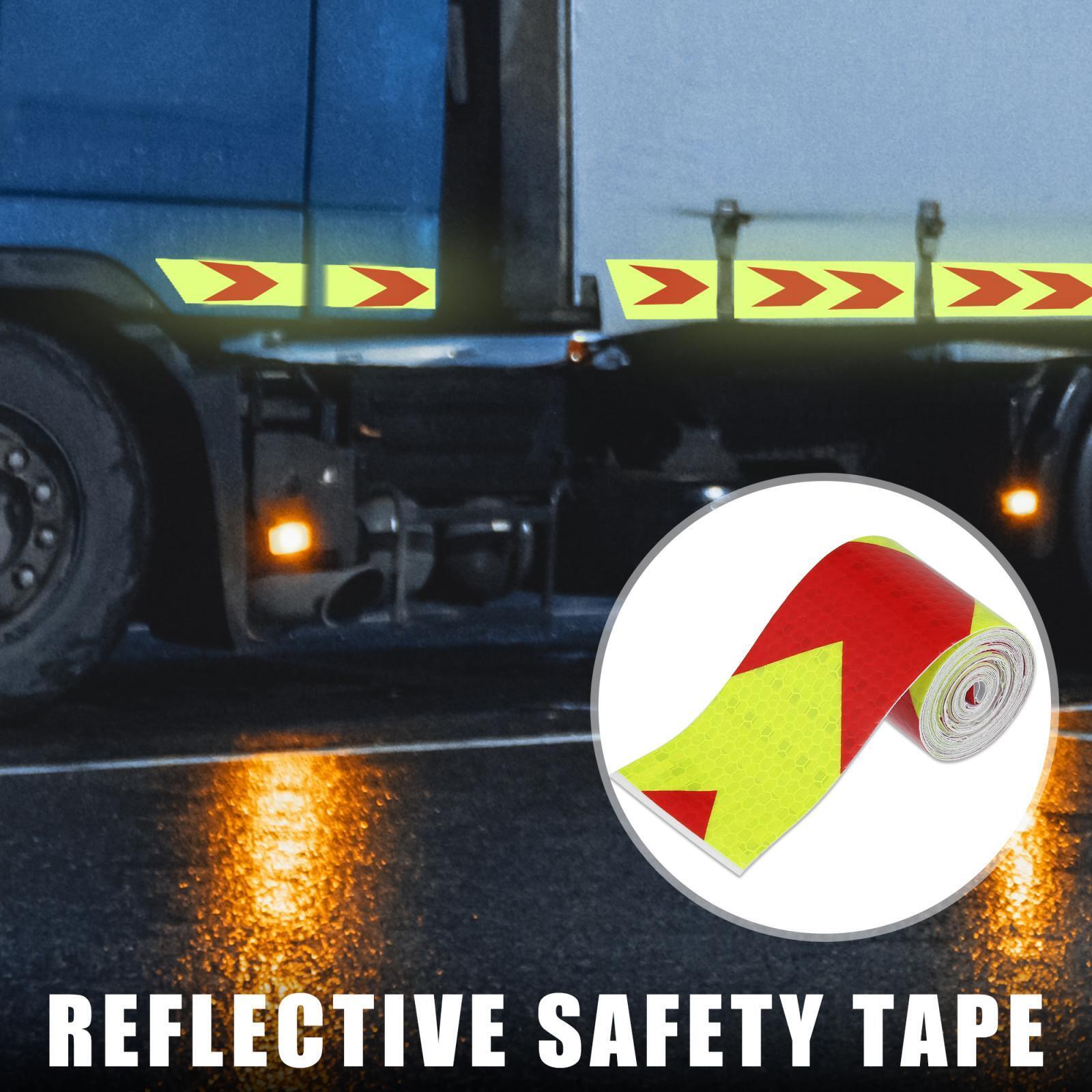 1pcs Reflective Safety Tape Adhesive Marking Signs for Cars Auto Red Green