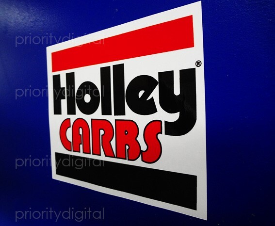 Holley Carbs Decal 70’s 80’s style sticker Sponsor Racing Drag Rally Outlaw