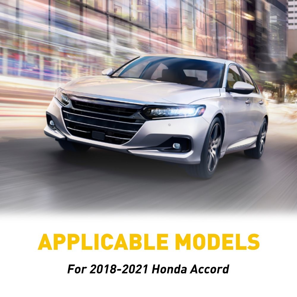 6/12x Post Pillar Fit 2018-2022 Accord Honda Window Door Cover Trim Glossy Black