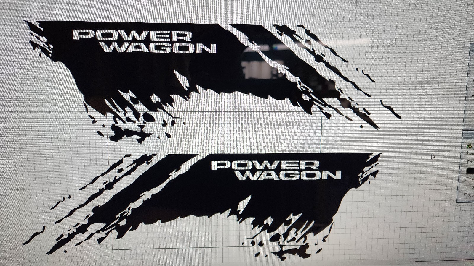 Mud splash Kit Compatible with Dodge POWER WAGON Graphic bed Side decal vinyl
