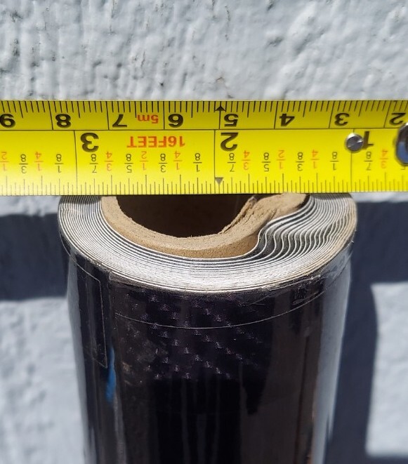 Vvivid Vinyl Wrap Carbon Fiber 5′ x Unknown Length, Has Damage on One End