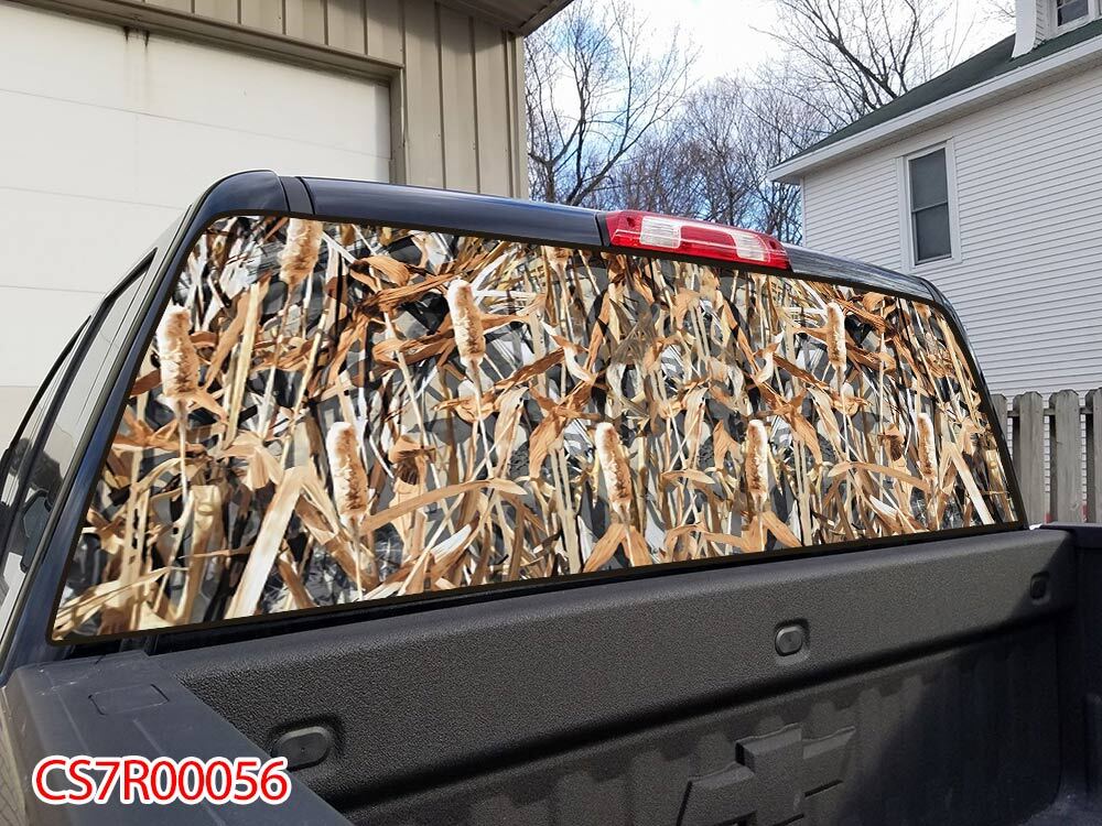 See through Pick Up Truck SUV Rear Back Window Graphics Decal Wrap Tint #56
