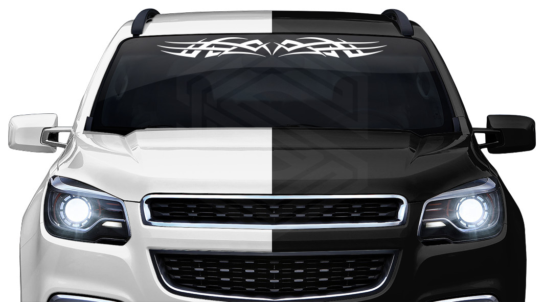 Design #102 TRIBAL ACCENT Windshield Decal Window Sticker Vinyl Graphic Banner