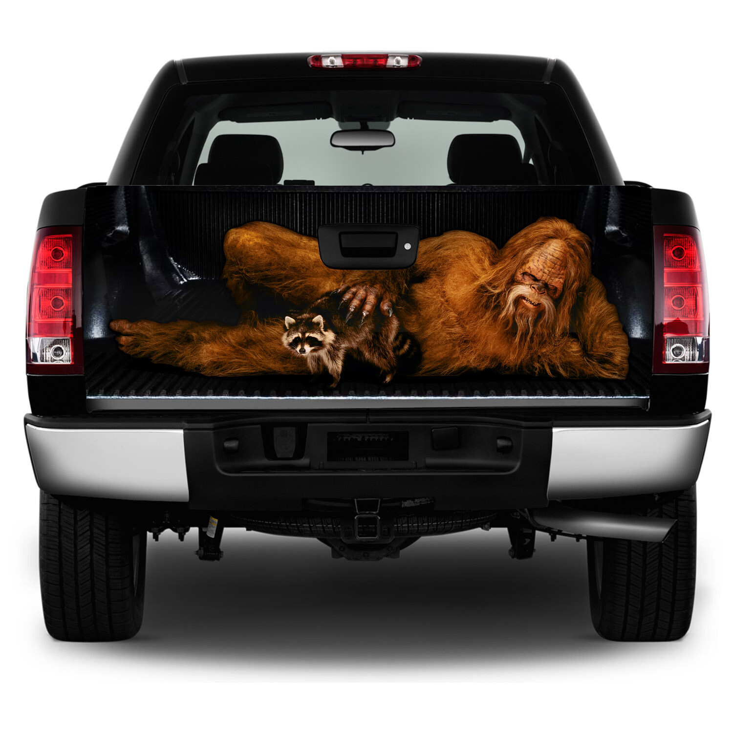 Universal Tailgate Vinyl Graphic Decal Wrap Bigfoot – Trim to fit any Vehicle