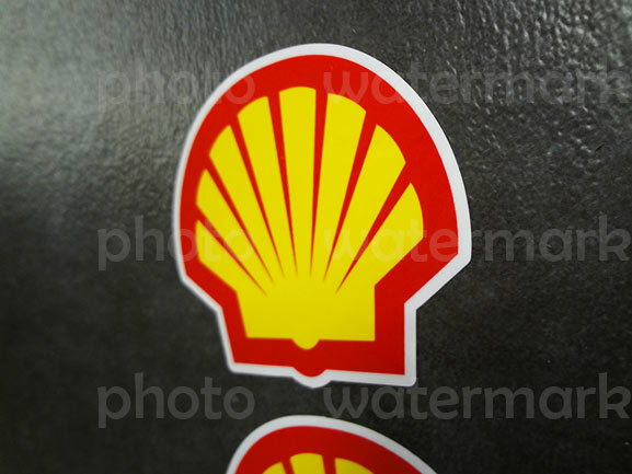 2pc Shell Oil Sticker Decal sticker gasoline racing Sponsor truck toolbox drift