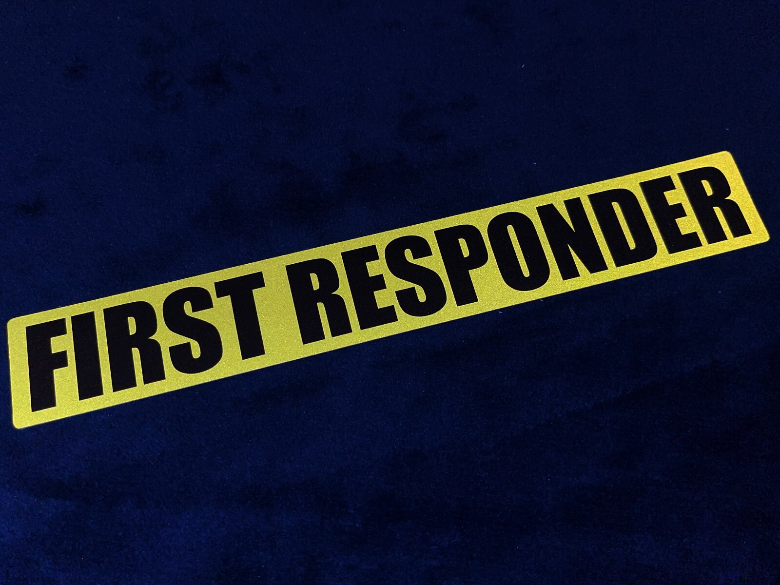 Reflective 30cm FIRST RESPONDER SOLO Car Van Pickup Truck Stickers Reflector