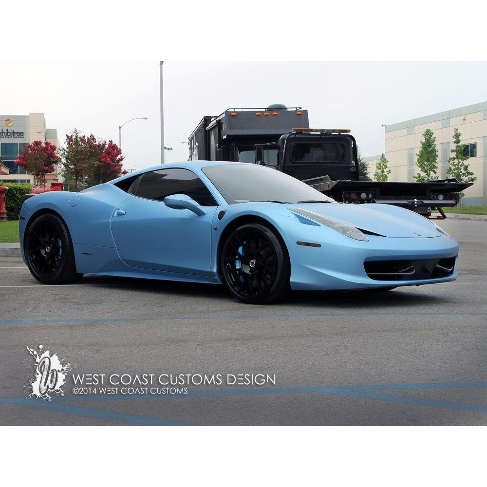 Avery Dennison SW900 Supreme Matte Frosty Blue Metallic Vinyl Car Wrap | 643-M