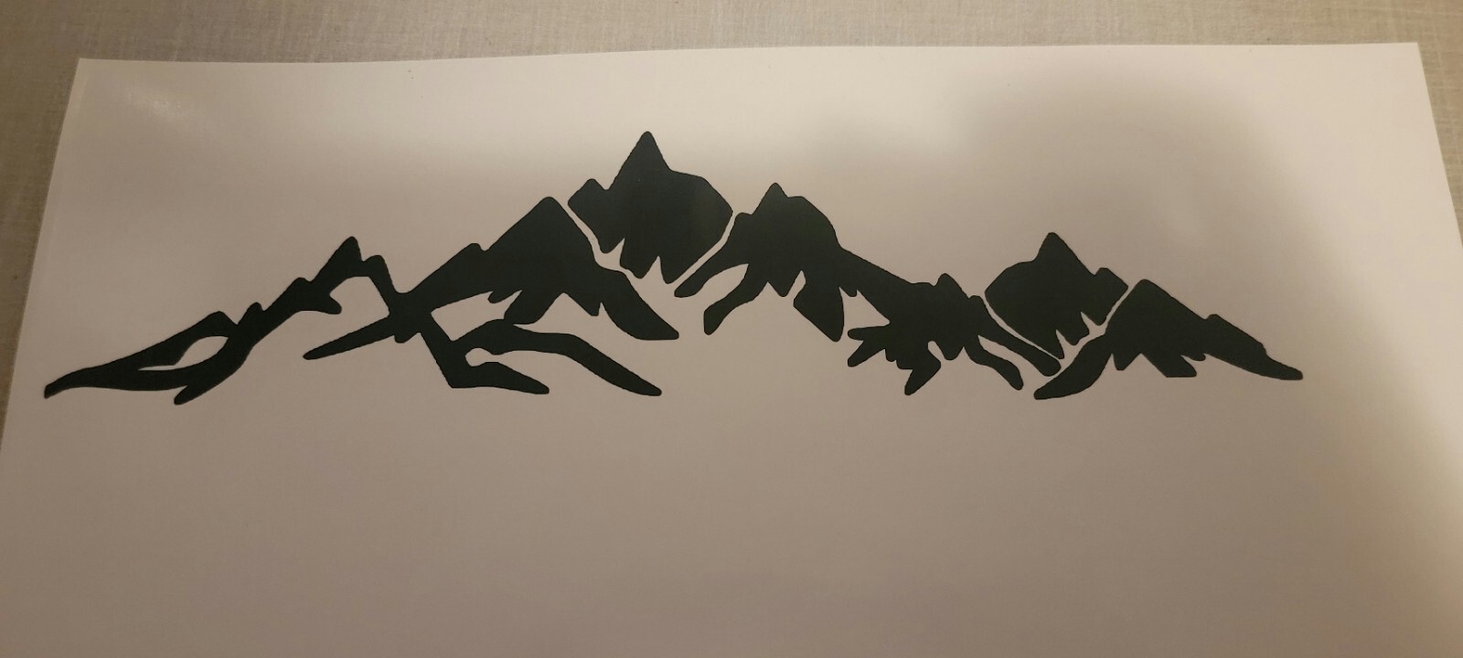MOUNTAIN RANGE LANDSCAPE SCENE Vinyl Decal -Sticker for Car Truck 5.0