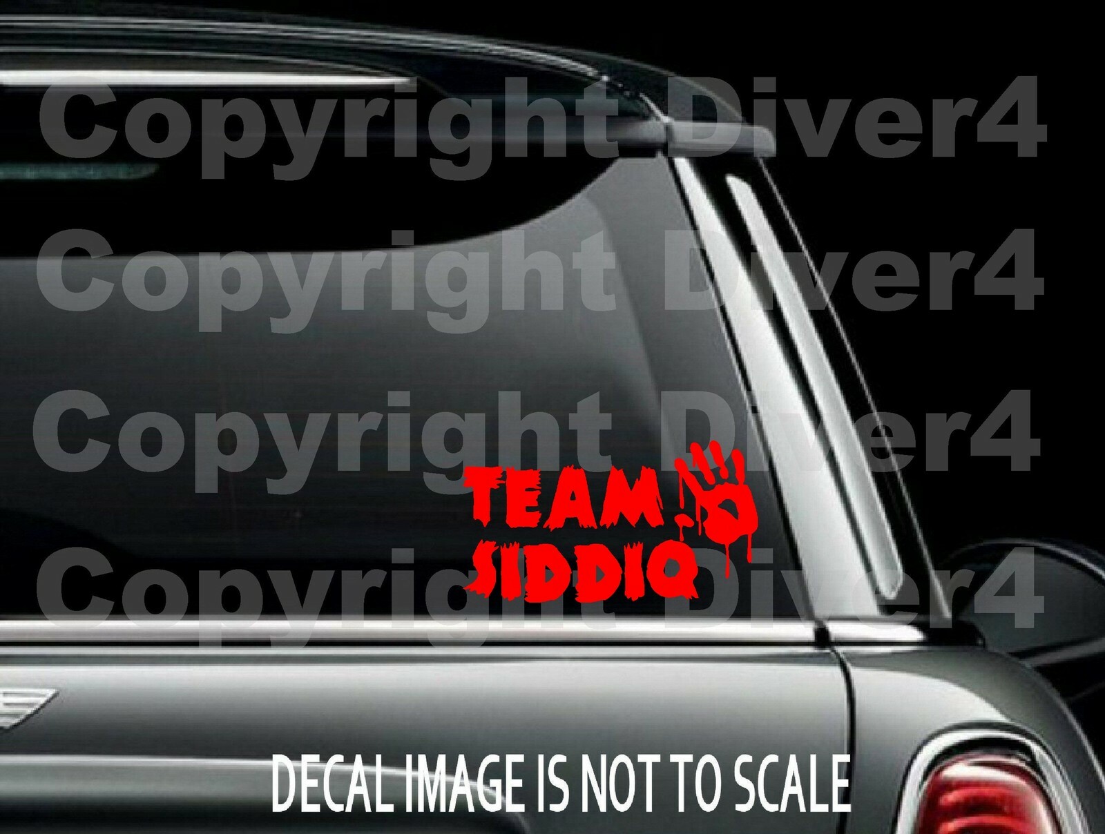 The Walking Dead Team Siddiq Vinyl Car Window Decal Bumper Sticker US Seller