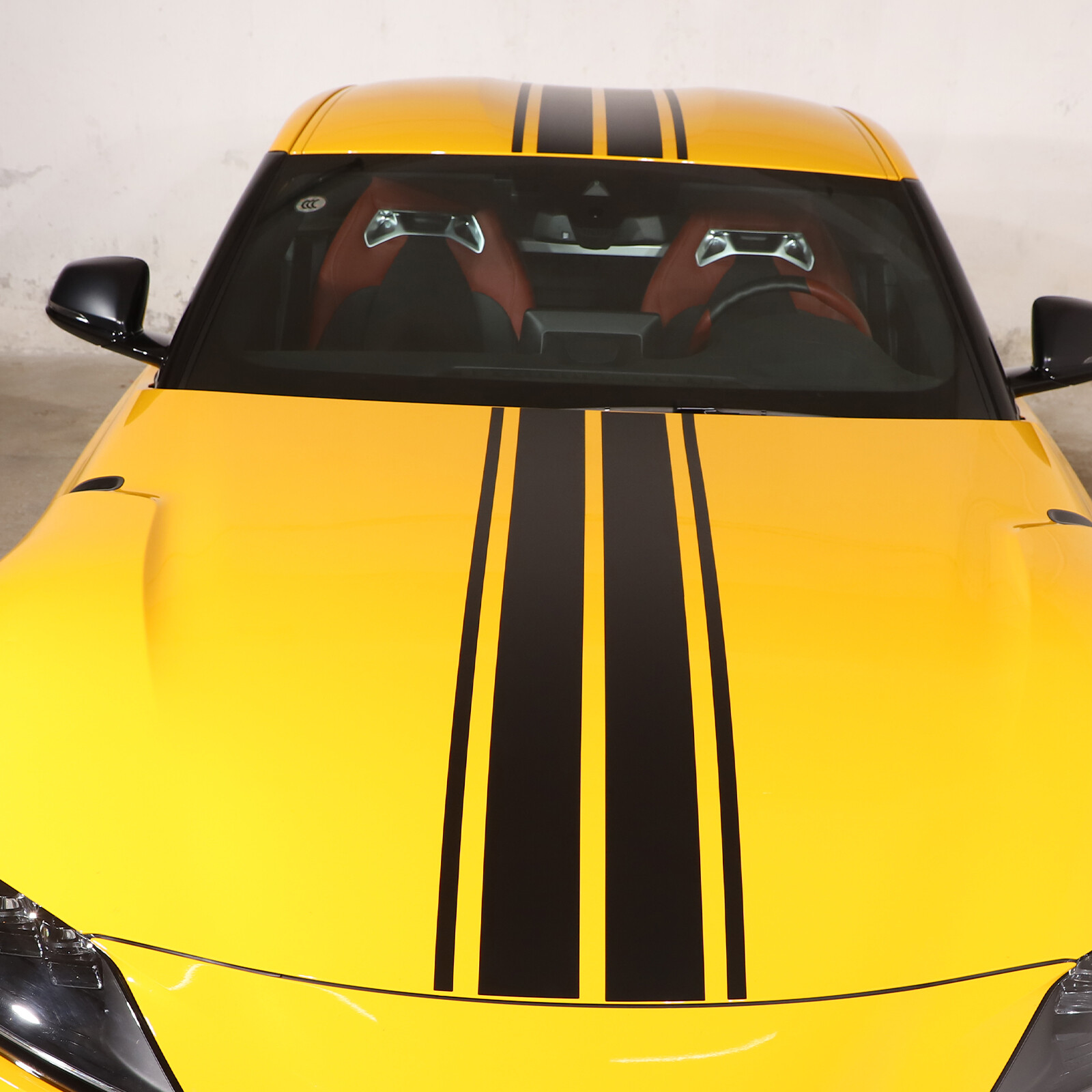 Rally Racing Stripes Hood Roof Trunk Vinyl Decal Fit For Toyota Supra 2019-2022