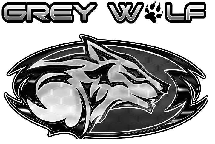 GREY WOLF by Heartland DECAL STICKER RV TRAILER Camping Class C A L@@K OE BK SLR