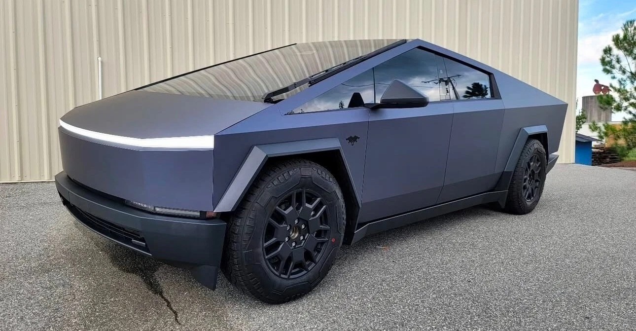 Matte Magic Blue For Cybertruck PreCut Paint Protection Vinyl Wrap Color Change