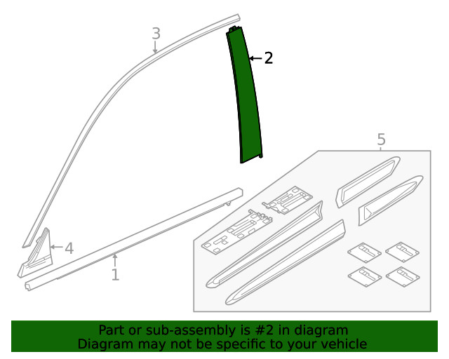 Genuine Honda Door Applique 72470-3W0-A01