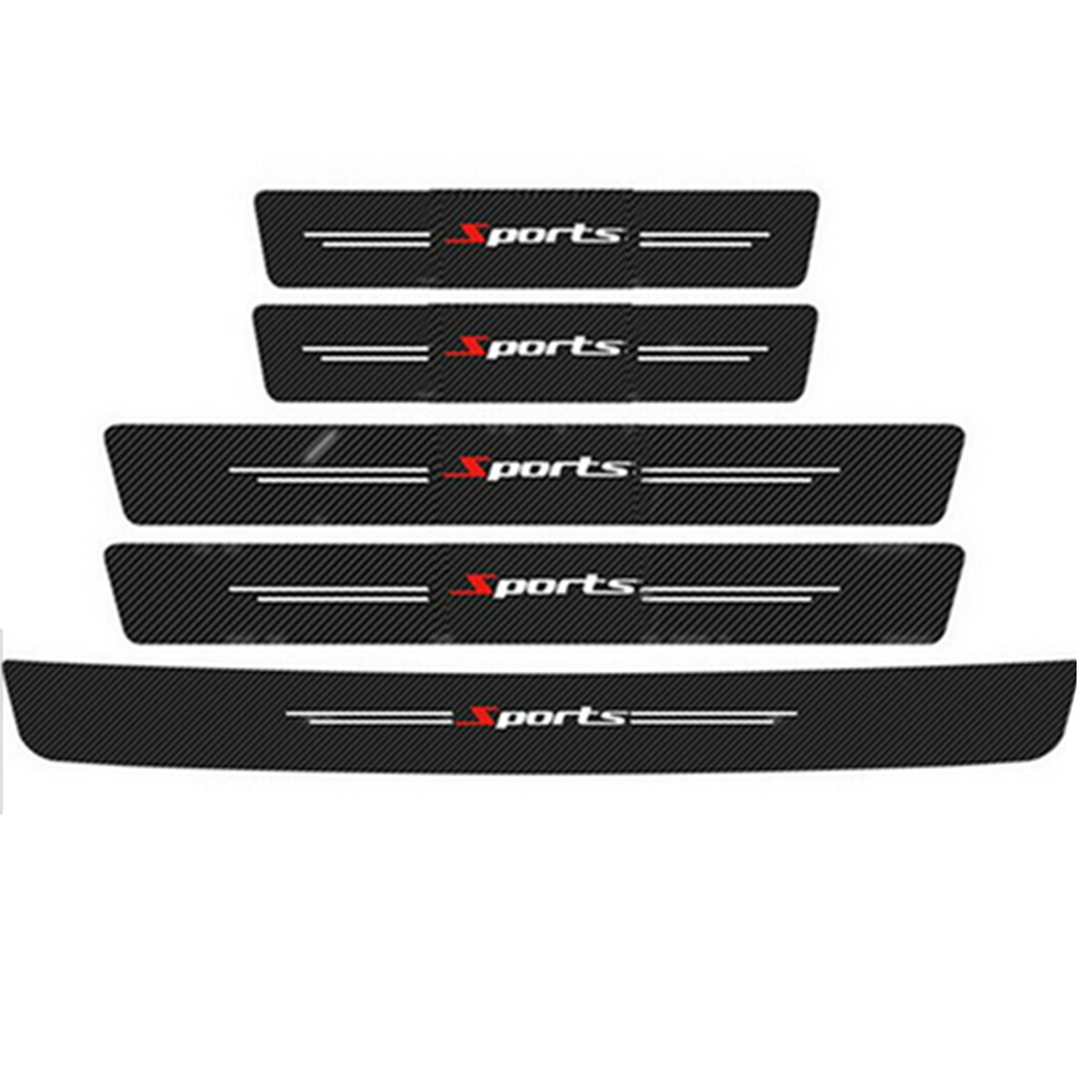 Car Door Plate Sill Scuff Cover Anti Scratch Decal Sticker Protector Accessories