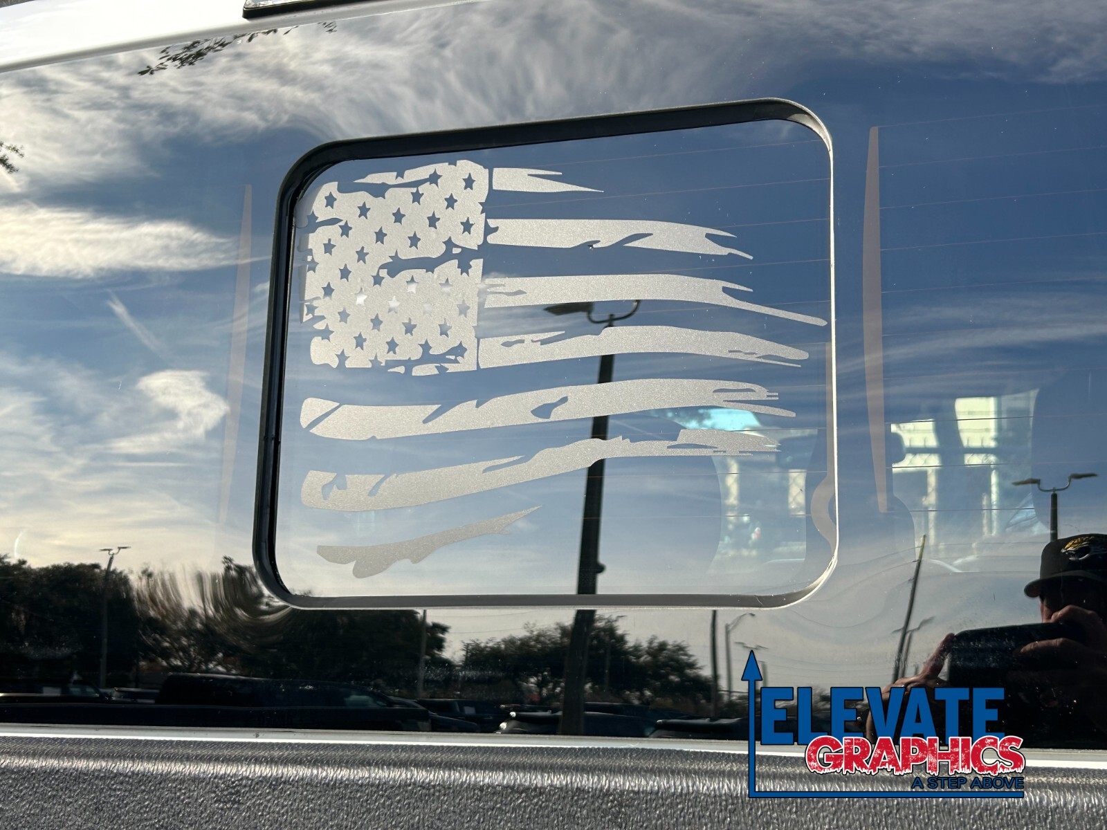 For Ford F150 Graphics Rear Window Flag Stickers Stripes Vinyl Decals 2009-2026