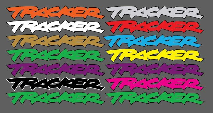 GEO + TRACKER Decals vinyl printed Graphic custom color design size free ship