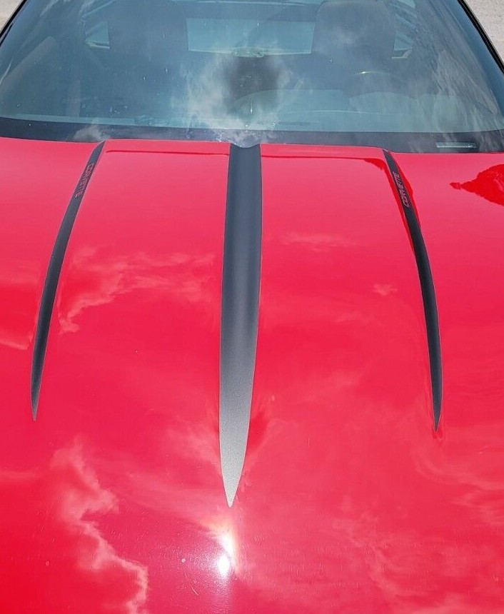 HOOD STRIPES For CORVETTE 1984-1996 fits all C4 3 STRIPE SET STINGRAY STYLE