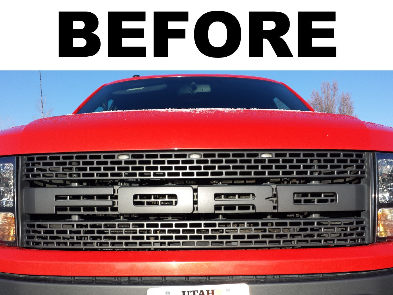 2010-20104 Ford Raptor Svt Grill Letter Vinyl Stickers Decals Letters Grille