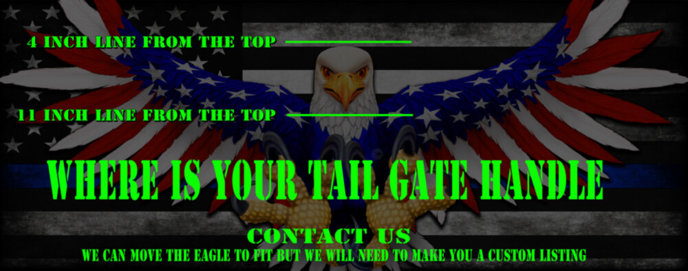American Flag Eagle Subdued American Flag Tailgate Ranger Rustic Truck Wrap