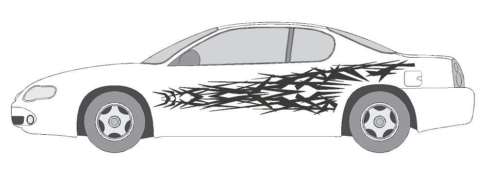 DECAL #A912 VINYL GRAPHIC AUTO SUV VEHICLE CROSS OVER MODERN TRUCK VAN CAR SEMI