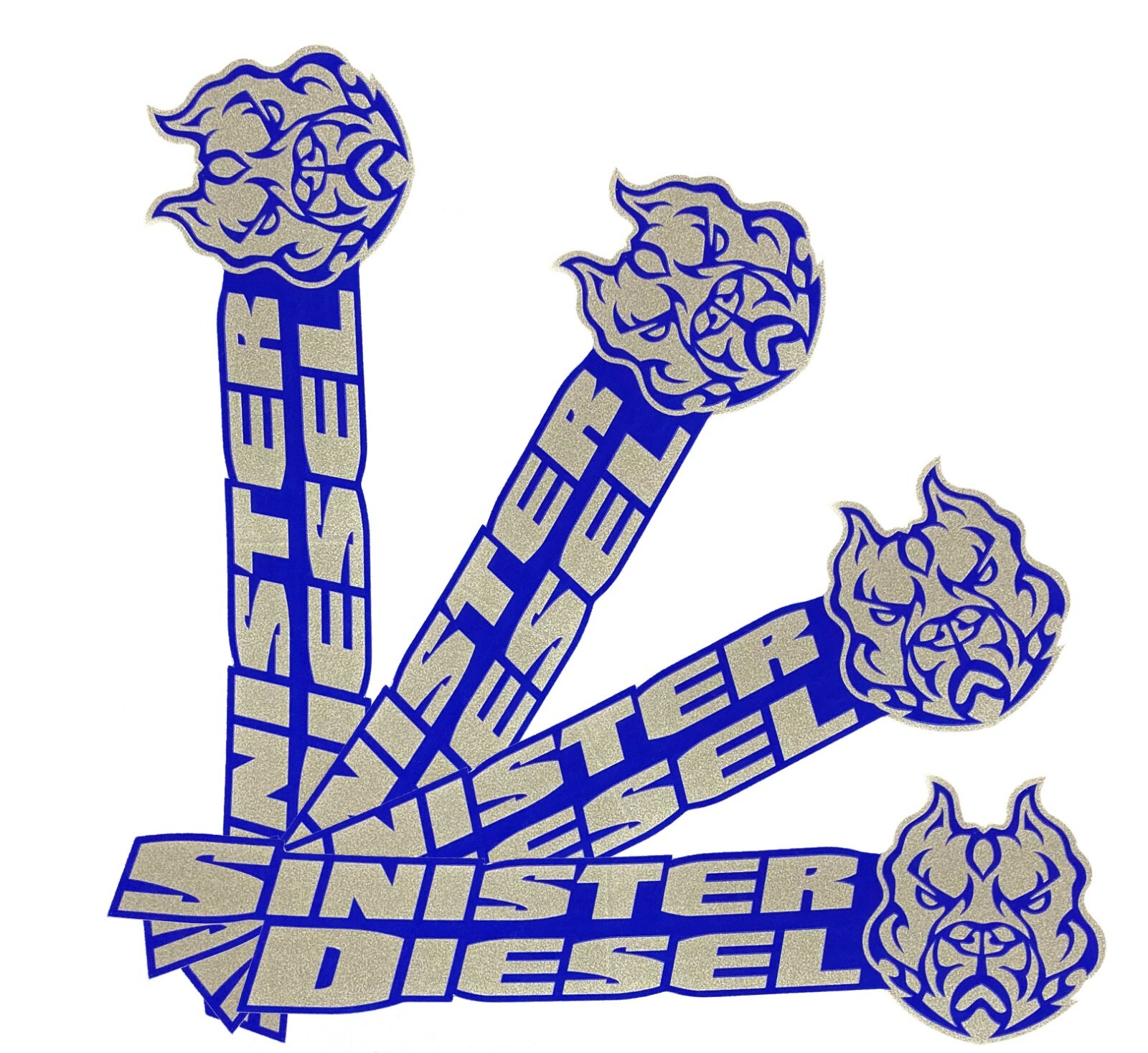 Sinister Diesel Stickers – 4 Pack 7″x2″