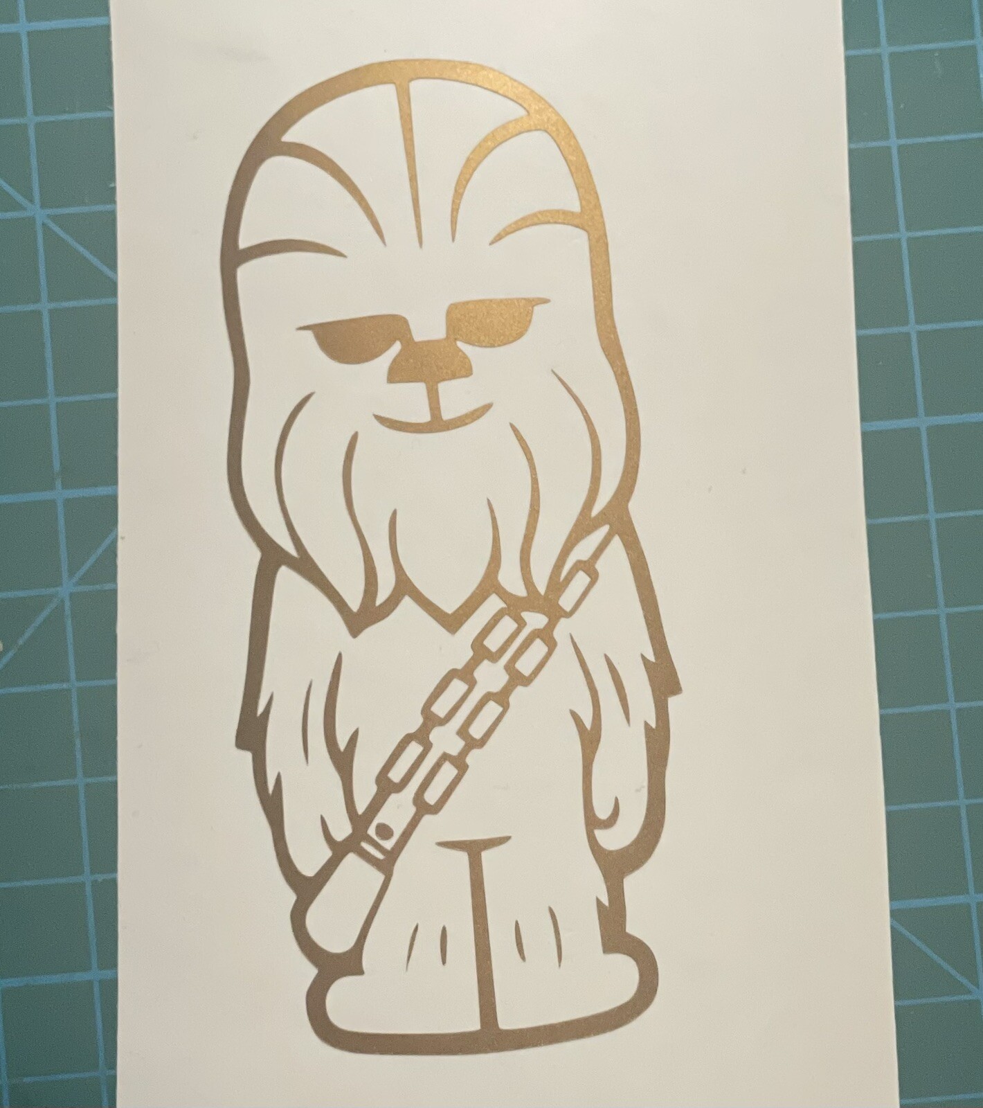 Star Wars| Chewy|Animated|Cute Chewbaca|Vinyl Decal|You Pick Color|CP30|R2D2|