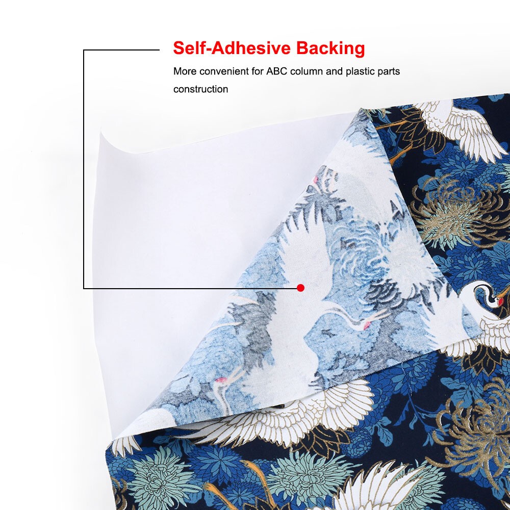 Cloth Fabric JDM Japanese Style Pattern Car Interior Wrap Stickers DIY 130x50CM