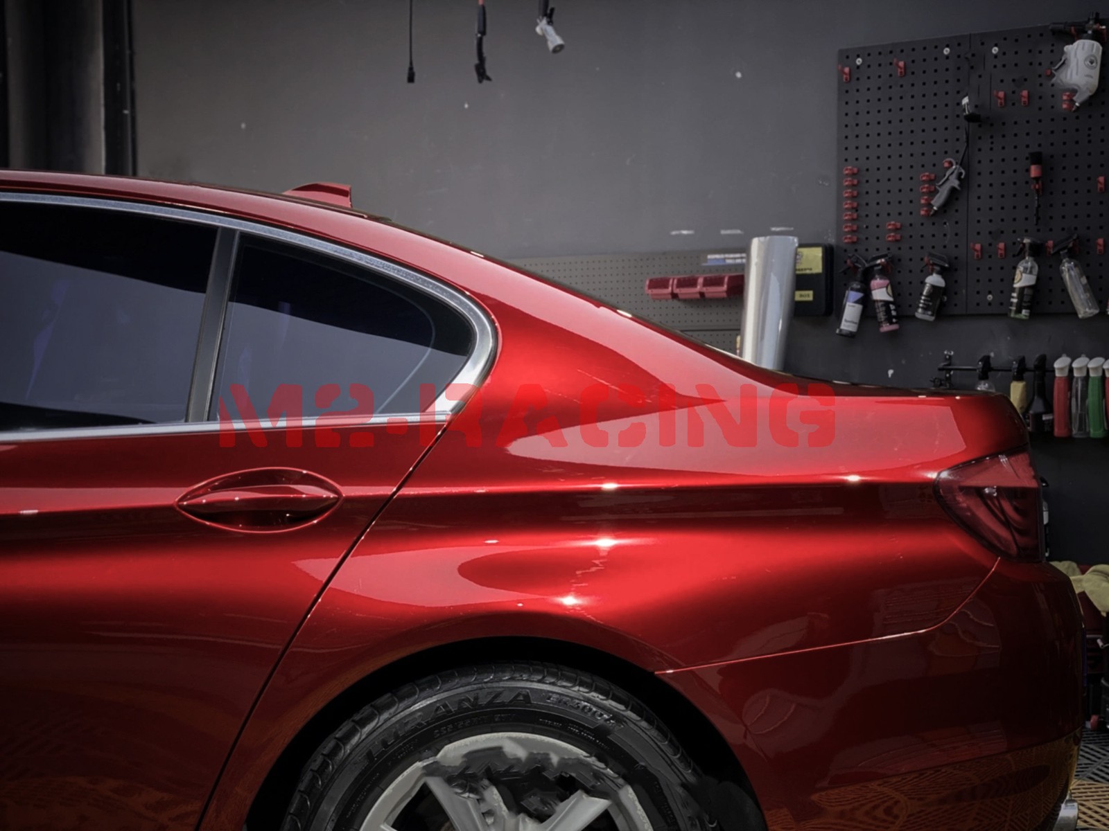 Gloss Metallic Crimson Red PPF TPU Paint Protection Film Dry Wet Auto Vinyl Wrap