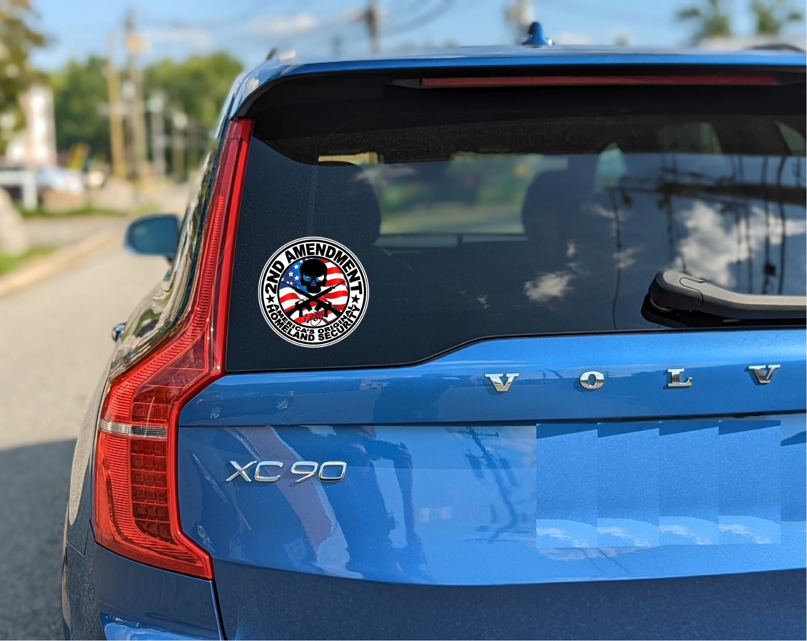 2ND Amendment America’s Original Homeland Security Decal for Window Wall Bamper