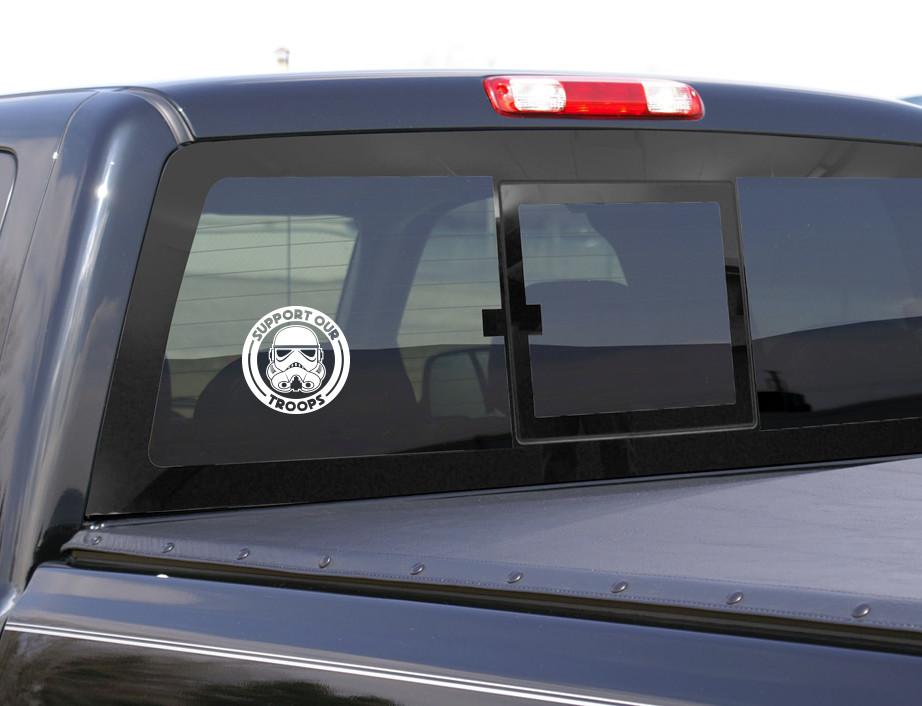 Stormtrooper Star Wars Support Our Troops Vinyl Decal 4×4