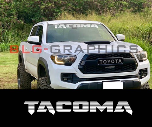 TACOMA Windshield Vinyl Decal Sticker Fits Toyota Tacoma TRD 4×4 Off Road 40″