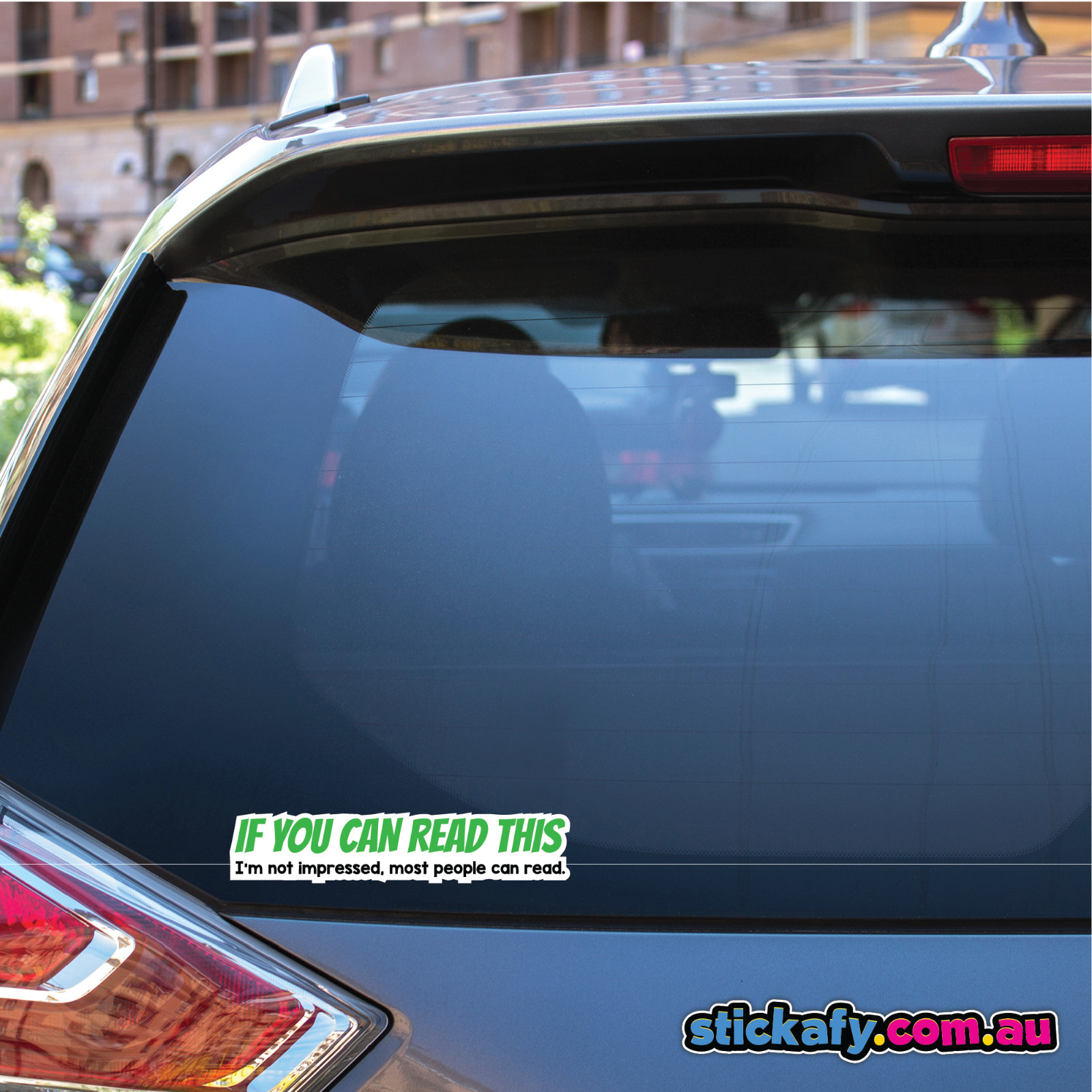 If you can read this Sticker Funny Laptop Car Window Bumper 4×4 Decal