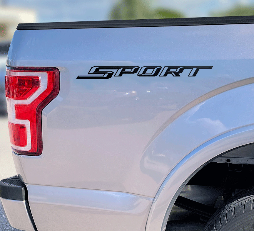 FX4 Sport 4X4 Decal 2015-2024 Fit Ford F150 XLT Decals Stickers Bed Side 2P