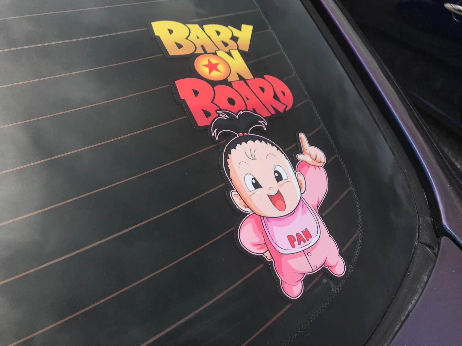 PAN Baby Dragonball Z Baby on Board Bumper Sticker Bumper Sticker Decal