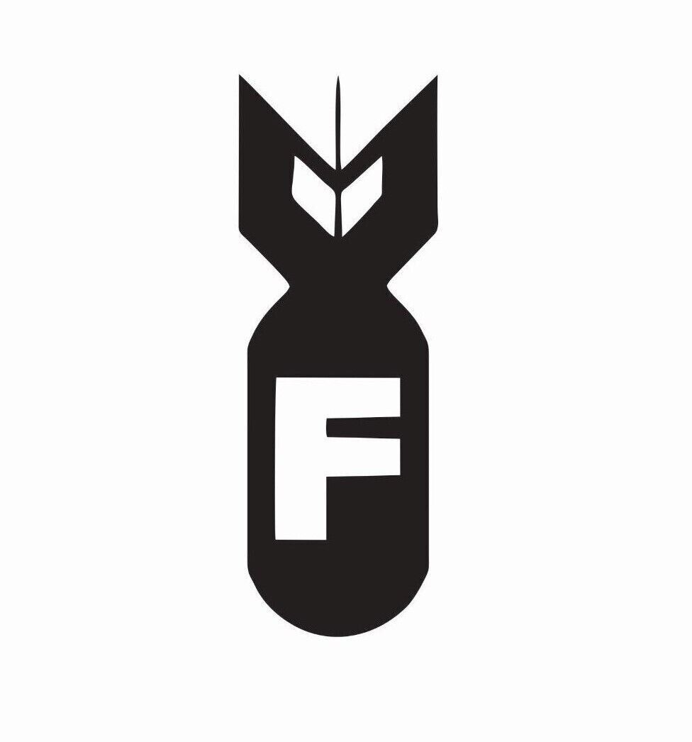 F-Bomb Vinyl Die Cut Car Sticker Decal