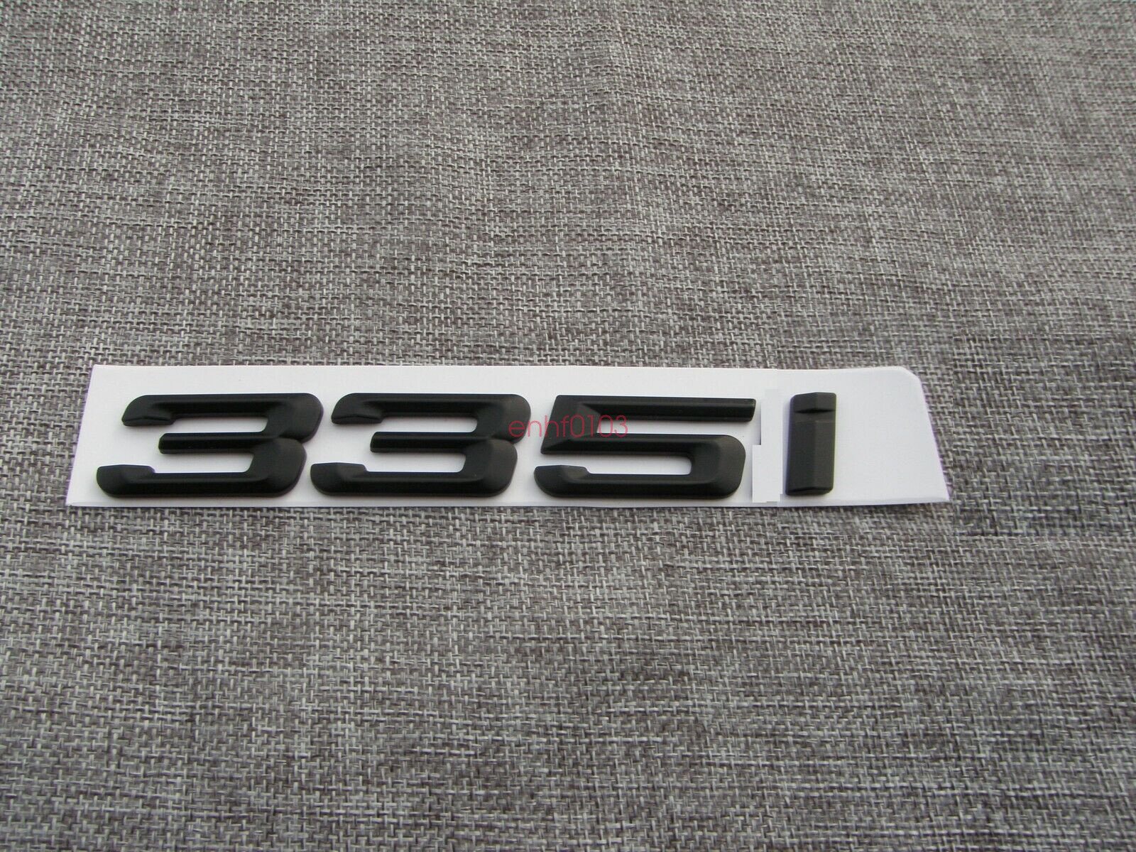 Matt Black Number Trunk Letters Badge Emblem Sticker for BMW 3 Series 335i