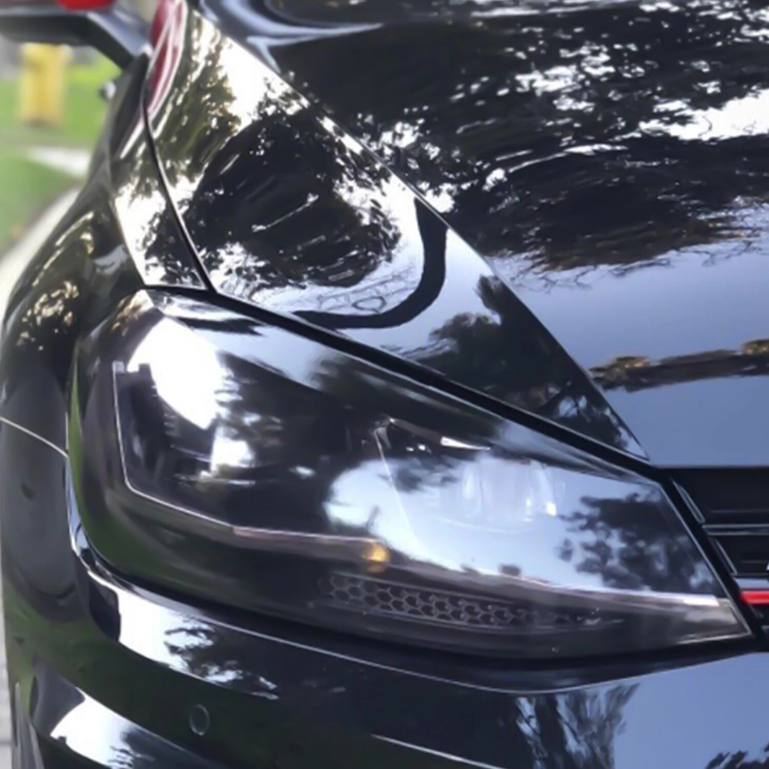 Universal Multiple sizes Dark & Matte & Light black Car Light Vinyl Tint Film