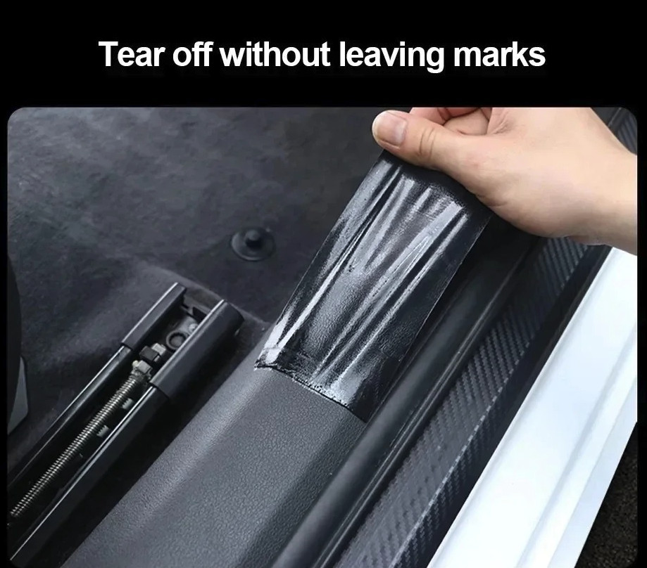 3D Carbon Fiber Car Protective Film: Matte Black Waterproof Anti-Scratch Sticker